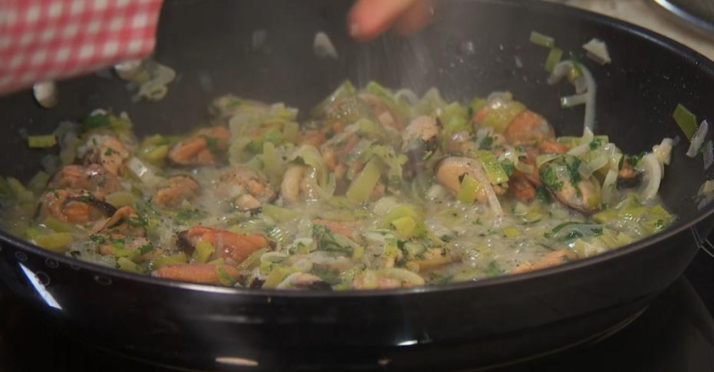 Соте из мидий