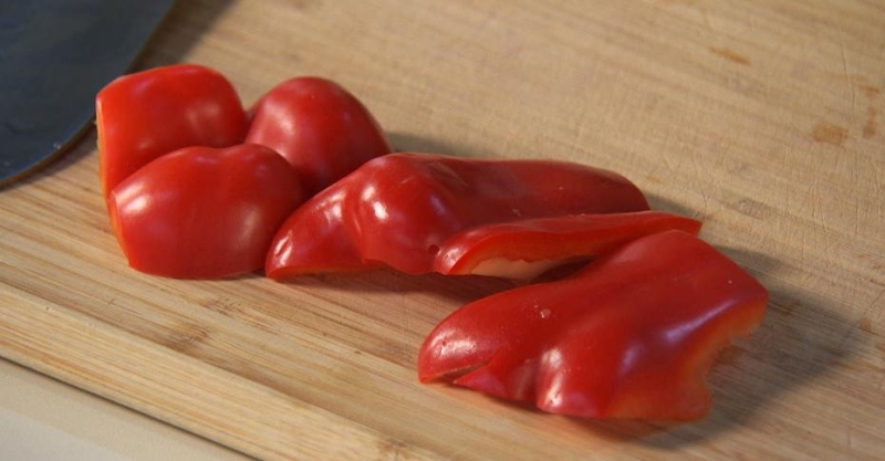 Салат из пасты с шампиньонами