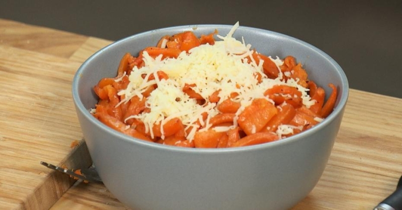 Рагу в мексиканском стиле и батат фри