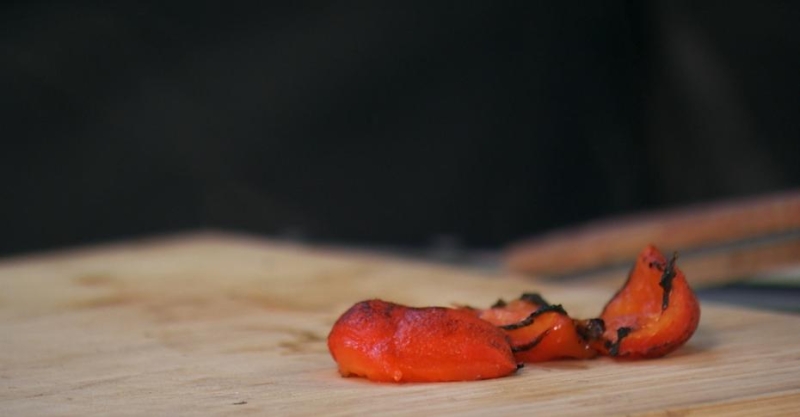 Салат из пасты с шампиньонами