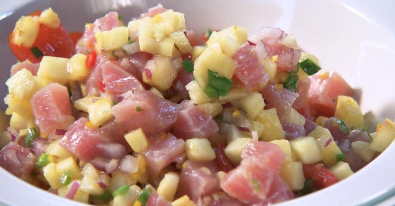 Севиче из тунца и ананаса