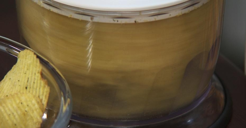 Курица в панировке из чипсов и лёгкий салат