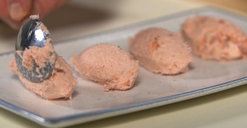 Паштет из рыбы горячего копчения с хреном