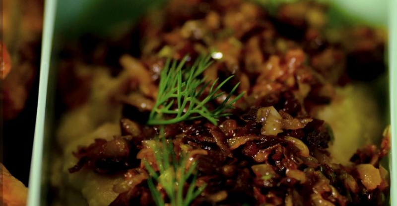 Картофельное пюре с грибами