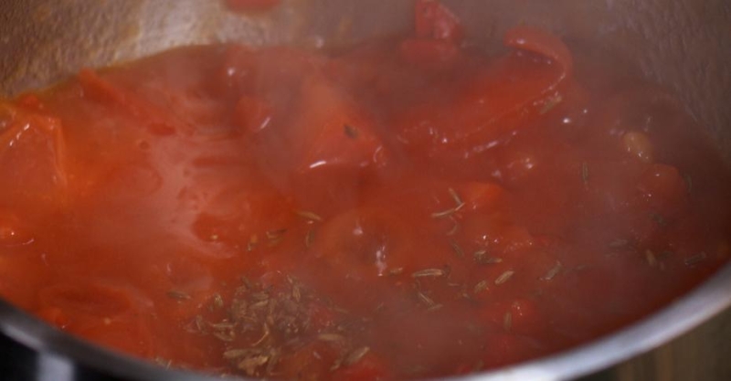 Шакшука с бараниной