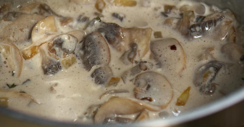 Паста с грибным соусом