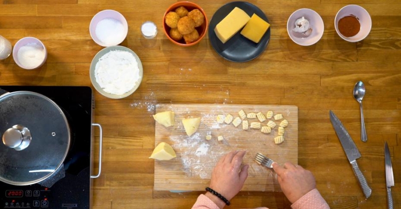 Картофельные ньокки с грибами