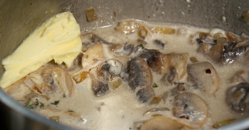 Паста с грибным соусом