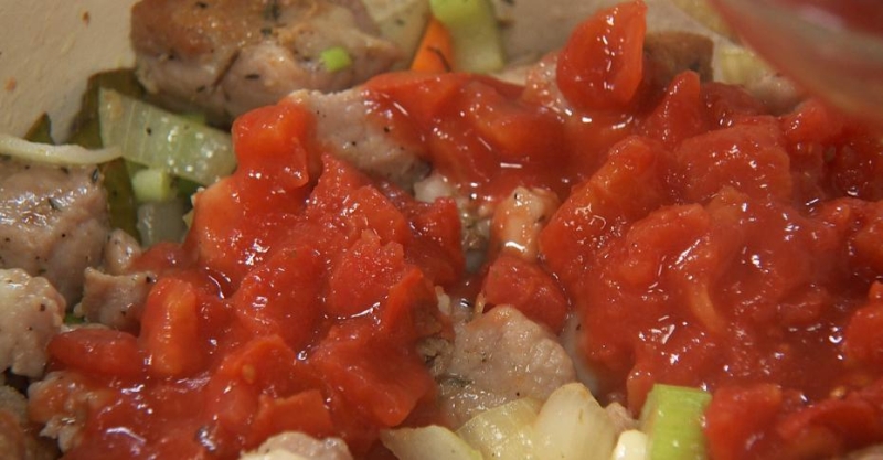 Рагу из свинины с тыквой