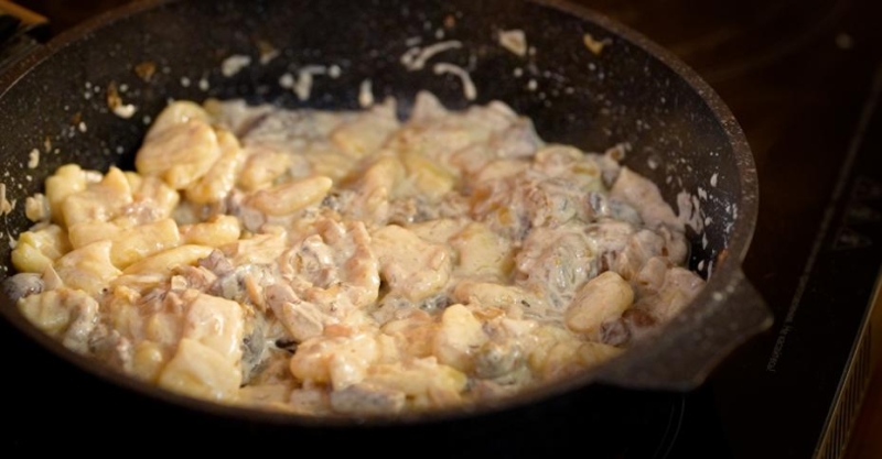 Картофельные ньокки с грибами