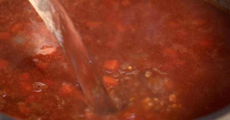 Каша из гречки, перловки, пшена, риса с мясом