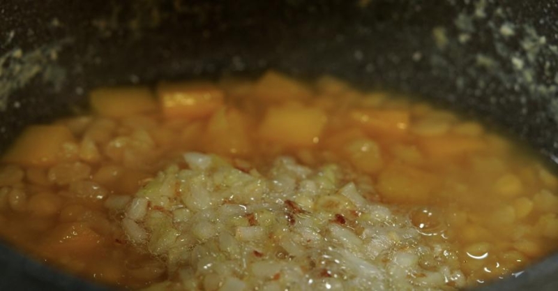 Гороховая каша с толокном, картошкой и репой