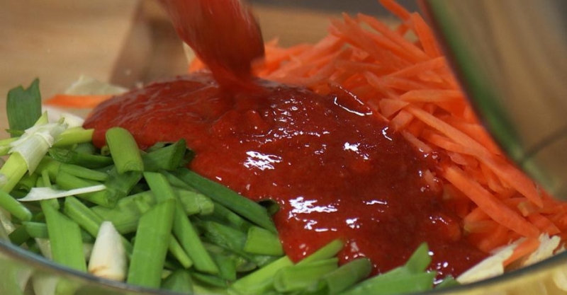 Самгёпсаль с кимчи