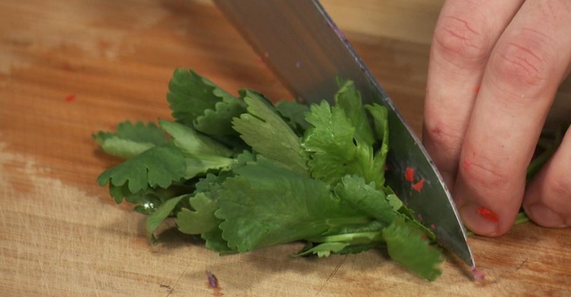 Стейк с маринованным кабачком