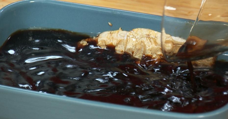 Маринованная скумбрия и блинчики ячхеджон