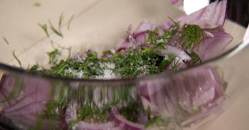 Салат из кабачка и болгарского перца