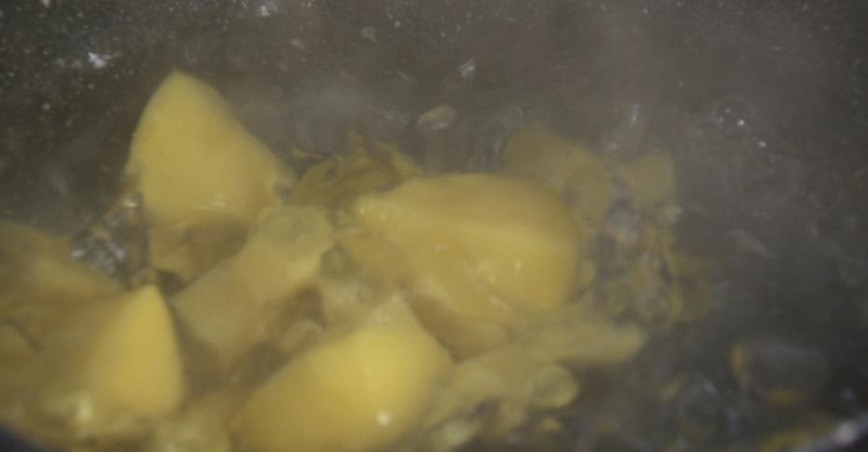 Гороховая каша с толокном, картошкой и репой