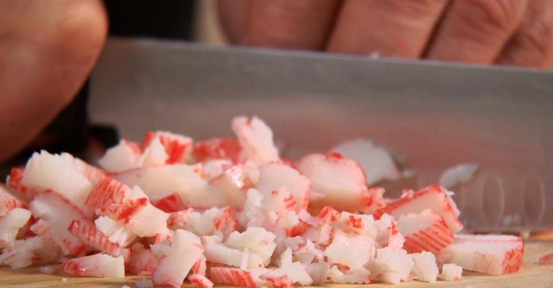 Крабовый Рангун (хрустящие вонтоны с крабовыми палочками)