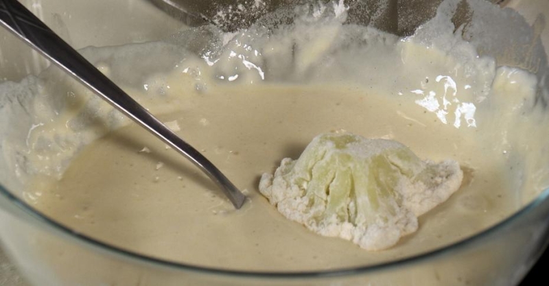 Цветная капуста в кляре с наршарабом