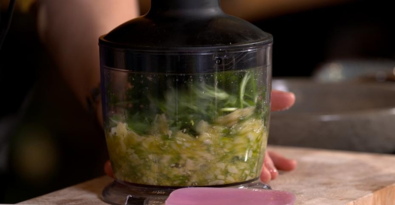 Брускетты с креветками