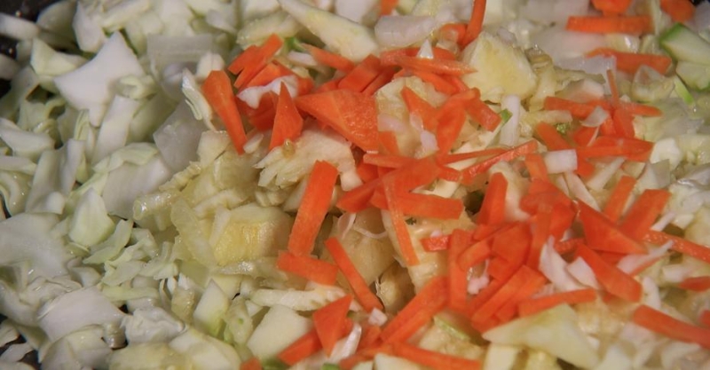 Пшеничная каша с кабачками