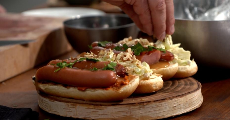 Хот-дог «разделённый» и чалагач