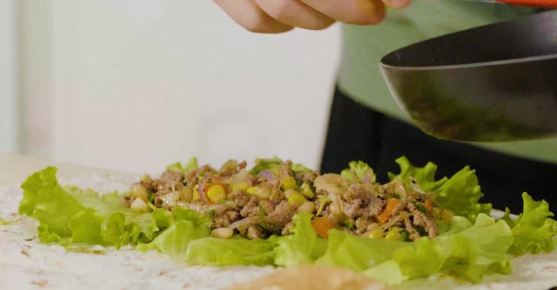 Буррито с пряной начинкой