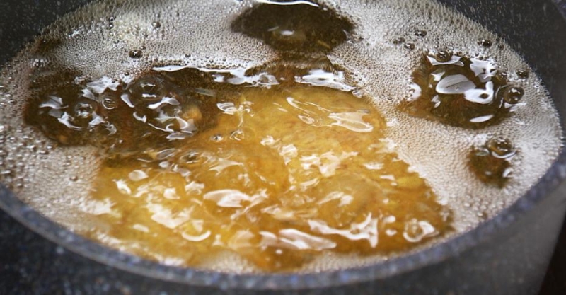 Булгур с грибами и яйцо по-шотландски