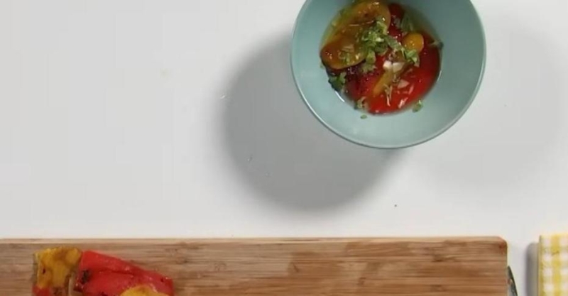 Закуска из запечённого перца