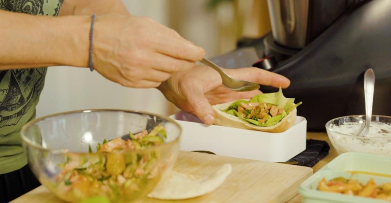 Пита с овощной начинкой