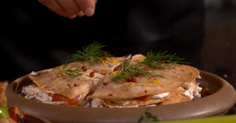 Блинчики с пряной рикоттой