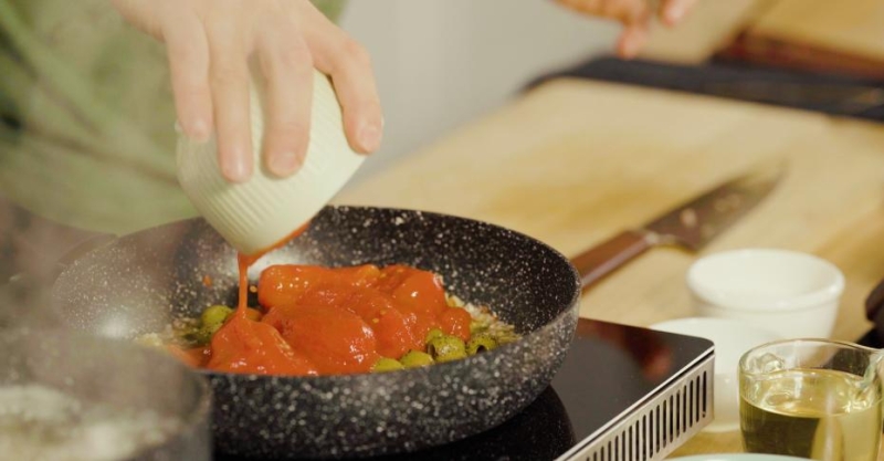 Паста в остром соусе