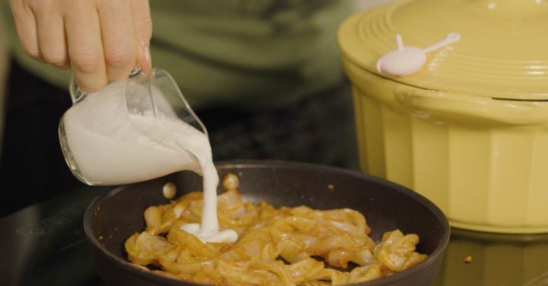 Кальмары в соусе карри