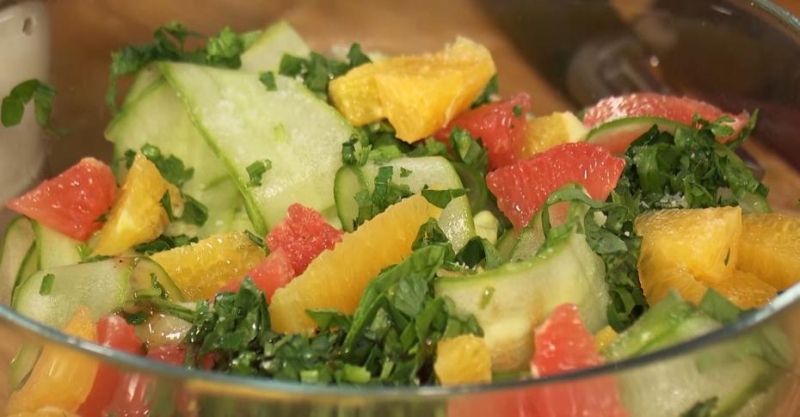 Лёгкий цитрусовый салат