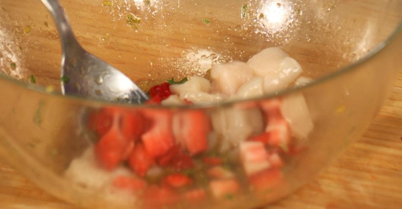 Гребешки в цитрусовом соусе