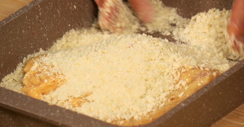 Отбивная с печёным картофелем