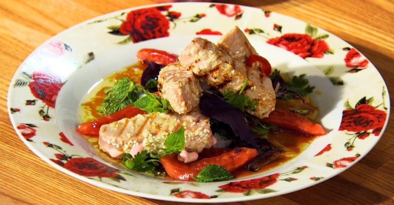 Обожжённый тунец