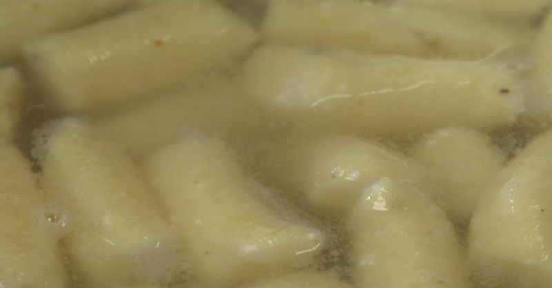 Клёцки с жареными лисичками