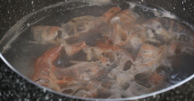 Паста с креветками в миндально-сливочном соусе