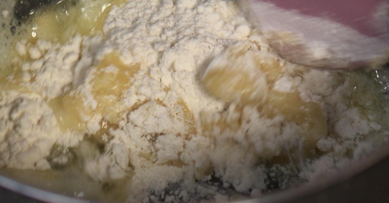 Бефстроганов с грибами и картофельным пюре