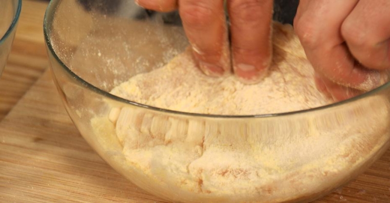 Отбивная с печёным картофелем