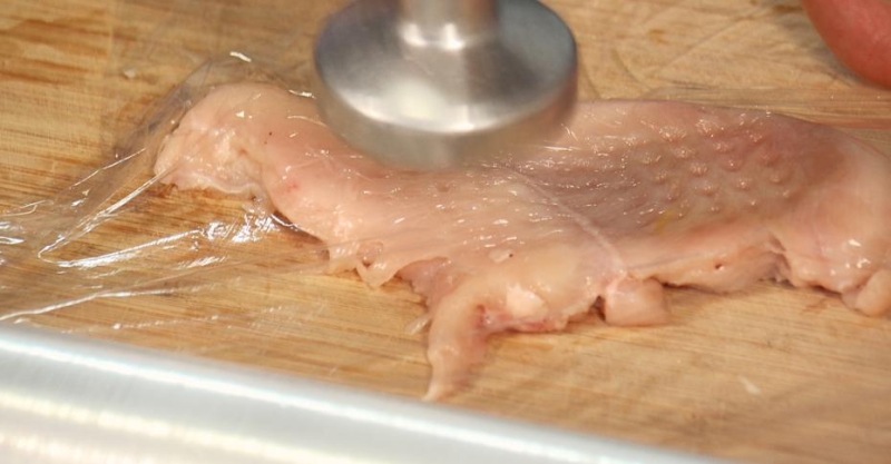 Отбивная с печёным картофелем