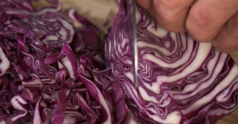Салат из краснокочанной капусты
