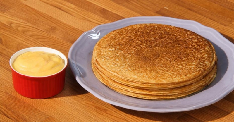 Кокосовый джем и блинчики