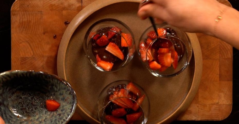 Сабайон с шоколадом