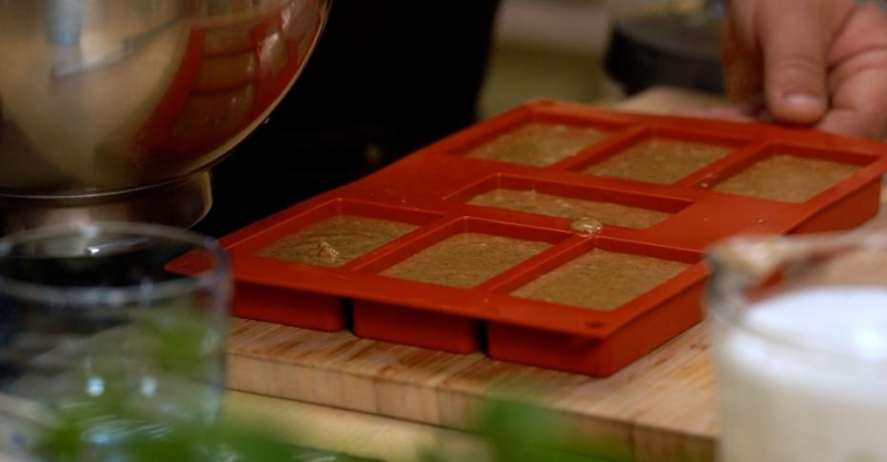 Коломенская коврижка с мороженым из печёных яблок