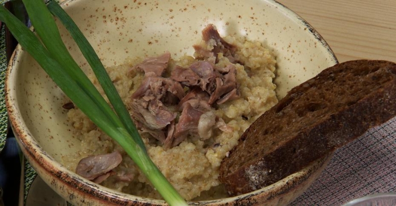 Каша с уткой