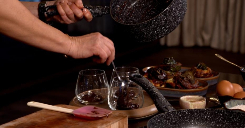 Сабайон с шоколадом