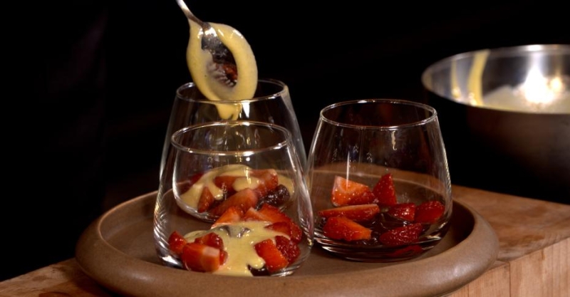 Сабайон с шоколадом