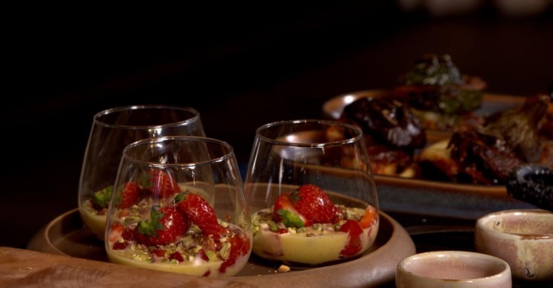 Сабайон с шоколадом